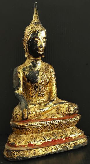 พระรัตนะ หน้าตัก 3.6 นิ้ว สูง 7 นิ้ว  ใต้ฐานดินไทย  รูปที่ 2