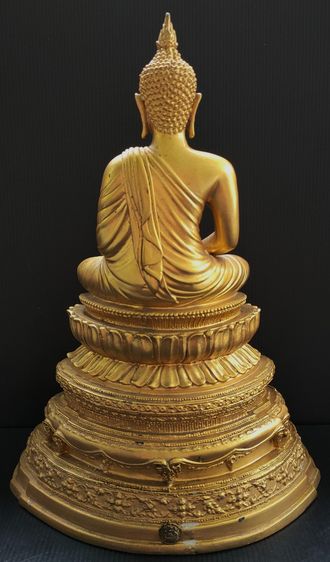 พระพุทธนวมมหาราชายุจฉับปริวัฒนมงคล ภปร เคลือบสีทอง  รูปที่ 4