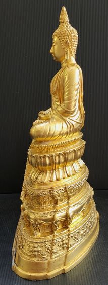 พระพุทธนวมมหาราชายุจฉับปริวัฒนมงคล  ภปร  ปิดทอง รูปที่ 6