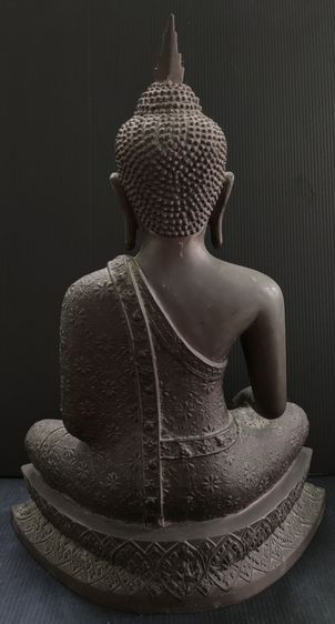 พระพุทธรูป ศิลปอู่ทอง จีวรลายดอก รูปที่ 4