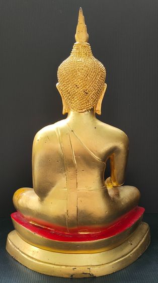 พระพุทธรูป ศิลปอู่ทอง ปิดทอง 9 นิ้ว รูปที่ 4