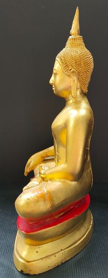 พระพุทธรูป ศิลปอู่ทอง ปิดทอง 9 นิ้ว รูปที่ 8