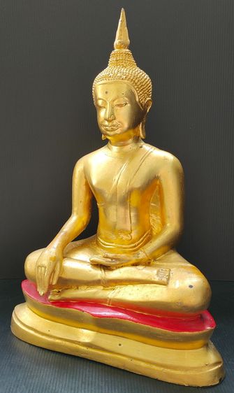 พระพุทธรูป ศิลปอู่ทอง ปิดทอง 9 นิ้ว รูปที่ 3