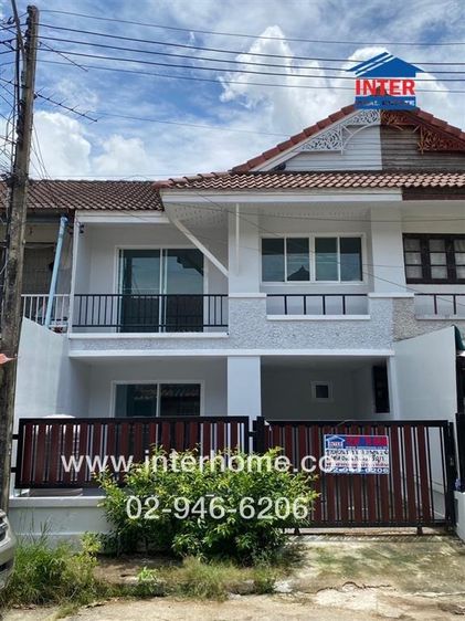 ทาวน์เฮ้าส์ 2 ชั้น 18 ตร.ว. หมู่บ้านพฤกษา1 คลอง8 รังสิต-นครนายก ซอยหมู่บ้านบ้านพฤกษา1 ถนนรังสิต-นครนายก ธัญบุรี ปทุมธานี