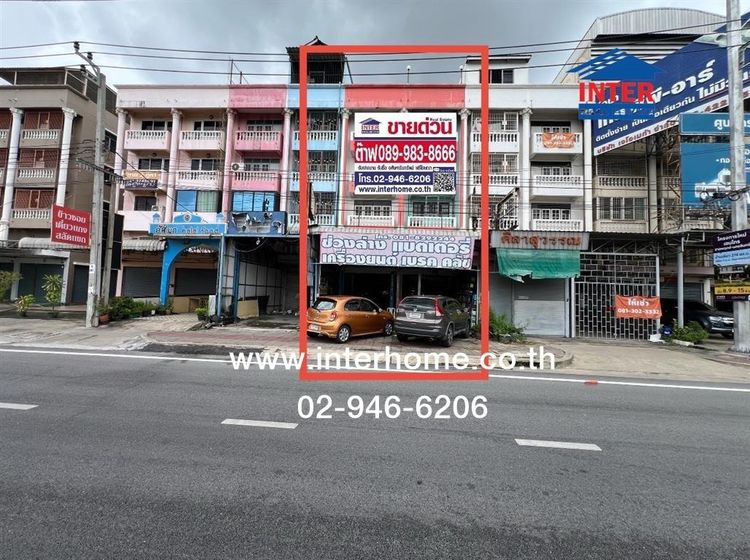 อาคารพาณิชย์ 4.5 ชั้น 64.5 ตร.ว อาคารพาณิชย์ ใกล้ตลาดเจ้าพระยา การไฟฟ้าบางใหญ่ ถนนรัตนาธิเบศร์ ถนนราชพฤกษ์ ถนนบางกรวย-ไทรน้อย เมืองนนทบุรี 