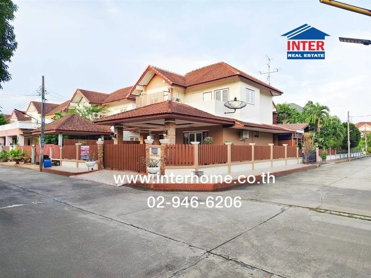 บ้านเดี่ยว 2 ชั้น 52.5 ตร.ว. หมู่บ้านประภาวรรณโฮม ร่มเกล้า2 ซอยบึงขวาง4 ถนนรามคำแหง ถนนสุวินทวงศ์ ถนนบึงขวาง เขตมีนบุรี กรุงเทพมหานคร