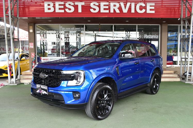 รถ Ford Everest 2.0 Turbo Sport สี น้ำเงิน