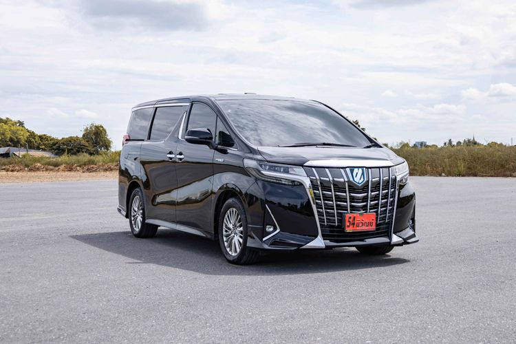 รถ Toyota Alphard 2.5 Hybrid E-Four 4WD สี ดำ