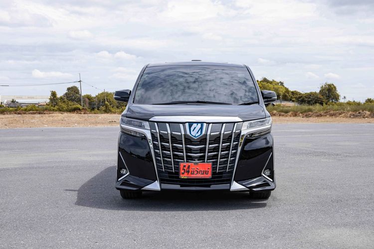 Toyota Alphard 2018 2.5 Hybrid E-Four 4WD Utility-car ไฮบริด ไม่ติดแก๊ส เกียร์อัตโนมัติ ดำ รูปที่ 2