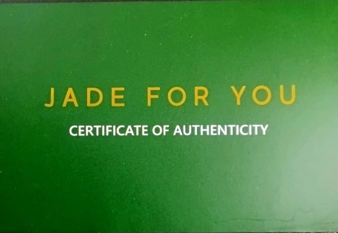 แหวนหยกพม่าแท้เจได A JADE ธรรมชาติ ตัวเรือนเงิน92.5 ชุบทอง มีใบรับรอง JADE FOR YOU รูปที่ 7