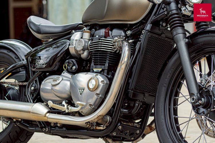 Triumph Bonneville Bobber1200 ปี2018 สีเทาด้าน วิ่ง18,000km. รูปที่ 6