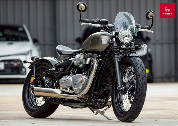 Triumph Bonneville Bobber1200 ปี2018 สีเทาด้าน วิ่ง18,000km.