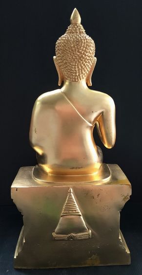 พระประทานพร หลวงพ่อศิลา วัดพระปฐมเจดีย์ ปิดทอง สูง 19 นิ้ว รูปที่ 5