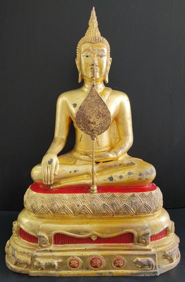 หลวงพ่อโต วัดพนัญเชิง รุ่น เฮง เฮง เฮง  ปิดทอง 9 นิ้ว   ปี 47  