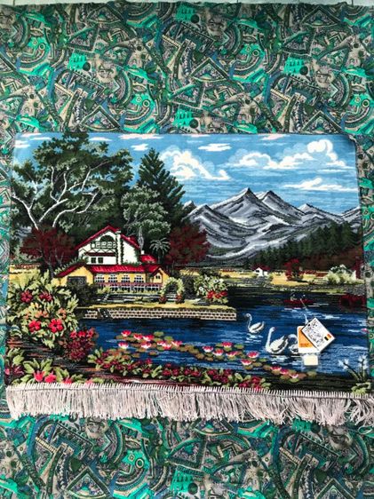 พรมทอวินเทจ Belgium แขวนผนัง