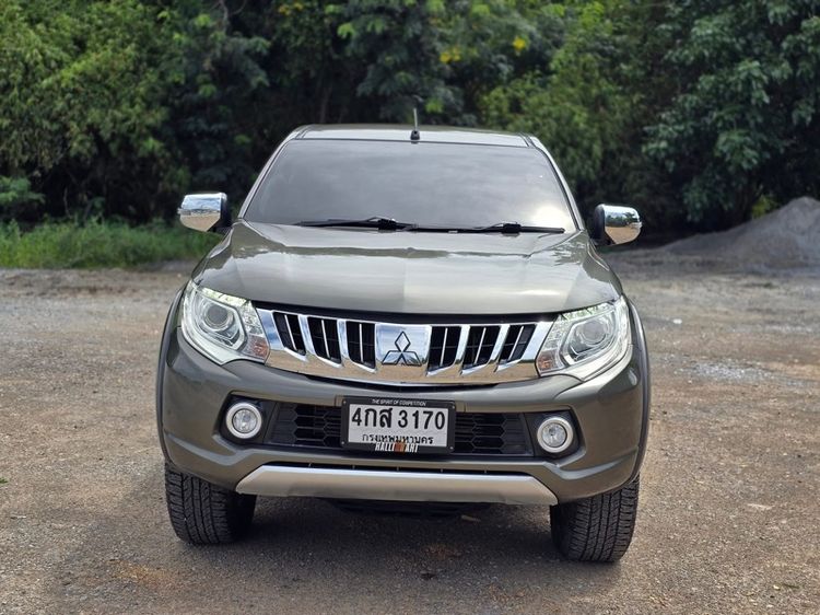 Mitsubishi Triton 2015 All New Double Cab 2.4 4WD Prime Pickup ดีเซล เกียร์อัตโนมัติ เทา รูปที่ 3