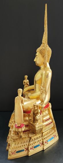 พระพุทธชินราช วัดใหญ่ พิษณุโลก พร้อมพระอัครสาวก 9 นิ้ว ปิดทอง รูปที่ 8