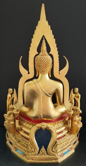 พระพุทธชินราช วัดใหญ่ พิษณุโลก พร้อมพระอัครสาวก 9 นิ้ว ปิดทอง รูปที่ 5