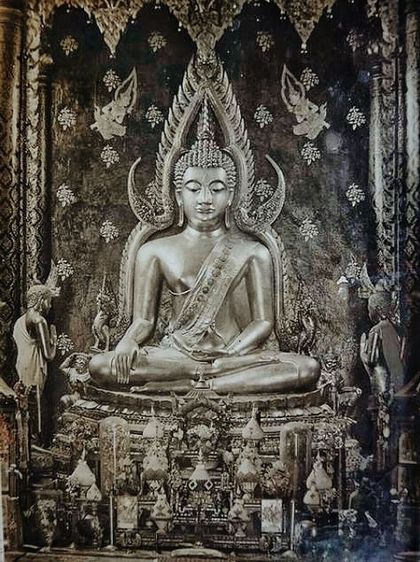 พระพุทธชินราช วัดใหญ่ พิษณุโลก พร้อมพระอัครสาวก 9 นิ้ว ปิดทอง รูปที่ 2