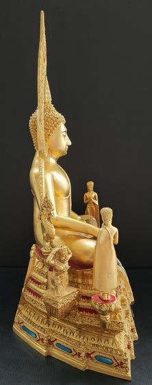 พระพุทธชินราช วัดใหญ่ พิษณุโลก พร้อมพระอัครสาวก 9 นิ้ว ปิดทอง รูปที่ 7