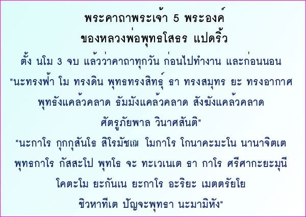 หลวงพ่อโสธร ภปร วัดโสธร ฉลองปีกาญจนาภิเศก 9 นิ้ว ปี 2539 รูปที่ 7