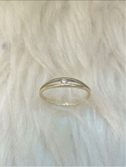 แหวนทองแท้ 18k เพชรแท้ 5 ตังค์ รูปที่ 3