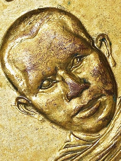 พระนิรันตราย - แคล้วคลาด - ปลอดภัย ให้เช่าบูชา (พระบ้าน) เหรียญเศียรโตหลวงปู่ทวด วัดช้างให้ รุ่นแรกปี 2500 กะไหล่ทองผิวเดิมๆ สวย รูปที่ 17