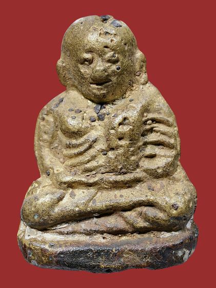 ผิวเปิด - เนื้อทองลูกบวบ ให้เช่าพระบ้าน รูปหล่อหลวงพ่อเงิน วัดบางคลาน พิมพ์ขี้ตาสี่ชาย จีวรคว่ำ เก่า สวย รูปที่ 4