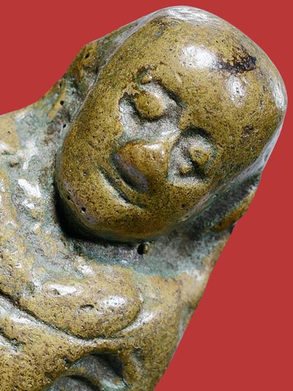 มีสร้อยสังวาลย์  ให้เช่าบูชา พระบ้าน รูปหล่อหลวงพ่อเงิน วัดบางคลาน พิมพ์สามชาย ผิวเปิด มีร่องรอยเม็ดทราย รูปที่ 11