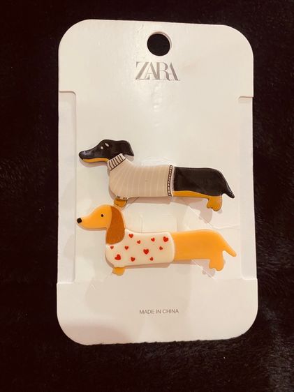 กิ๊บติดผม ZARA แท้ 💯สุดคิ้วท์ ลายน้องหมา รูปที่ 2