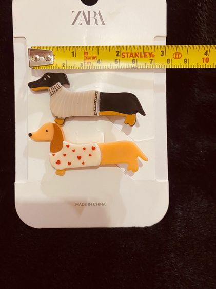 กิ๊บติดผม ZARA แท้ 💯สุดคิ้วท์ ลายน้องหมา รูปที่ 3