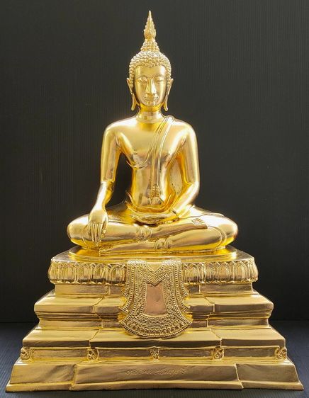 หลวงพ่อสัมฤทธิ์ วัดไผ่เงิน ยานนาวา ปิดทอง 9 นิ้ว  ปี 2550