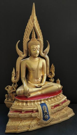 พระพุทธชินราช  ภปร  รุ่นปฏิสังขรณ์ วัดพระศรีฯ 9 นิ้ว กาหลั่ยทอง ปี 2534 รูปที่ 3