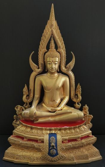 พระพุทธชินราช  ภปร  รุ่นปฏิสังขรณ์ วัดพระศรีฯ 9 นิ้ว กาหลั่ยทอง ปี 2534