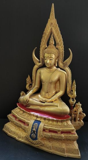 พระพุทธชินราช  ภปร  รุ่นปฏิสังขรณ์ วัดพระศรีฯ 9 นิ้ว กาหลั่ยทอง ปี 2534 รูปที่ 4