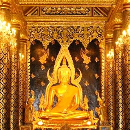 พระพุทธชินราช  ภปร  รุ่นปฏิสังขรณ์ วัดพระศรีฯ 9 นิ้ว ปิดทอง ปี 2534 รูปที่ 2