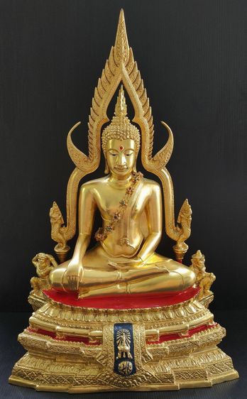 พระพุทธชินราช  ภปร  รุ่นปฏิสังขรณ์ วัดพระศรีฯ 9 นิ้ว ปิดทอง ปี 2534