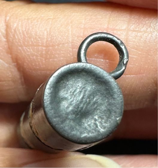 เครื่องรางของขลัง ตะกรุดไม้ไผ่ ล.ป.จันทร์ วัดนางหนู ลพบุรี เลี่ยมเงินโบราณ  รูปที่ 10