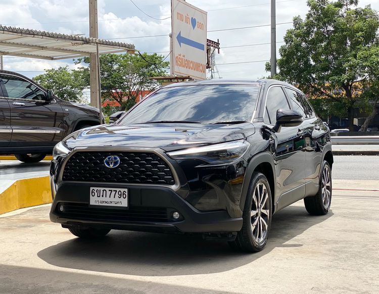 Toyota Corolla Cross 2021 1.8 Hybrid Premium Utility-car ไฮบริด ไม่ติดแก๊ส เกียร์อัตโนมัติ ดำ รูปที่ 3