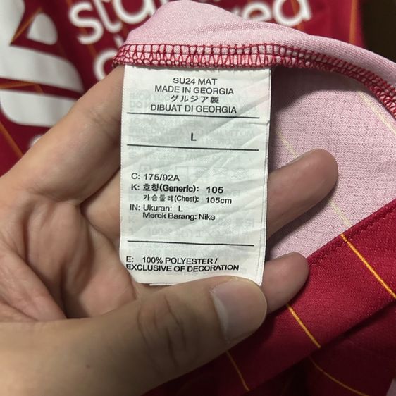 เสื้อ Liverpool ของแท้ ไซส์ L สภาพนางฟ้า รูปที่ 4