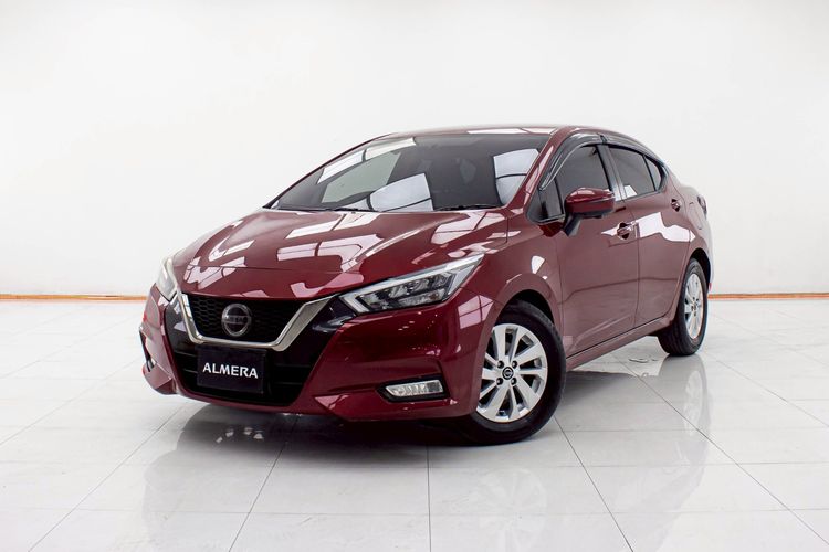 รถ Nissan Almera 1.0 VL สี แดง