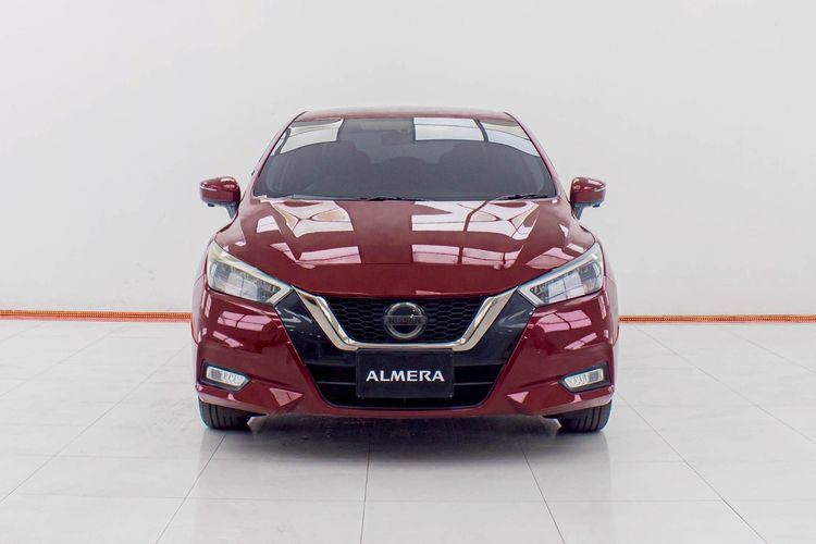Nissan Almera 2020 1.0 VL Sedan เบนซิน ไม่ติดแก๊ส เกียร์อัตโนมัติ แดง รูปที่ 4