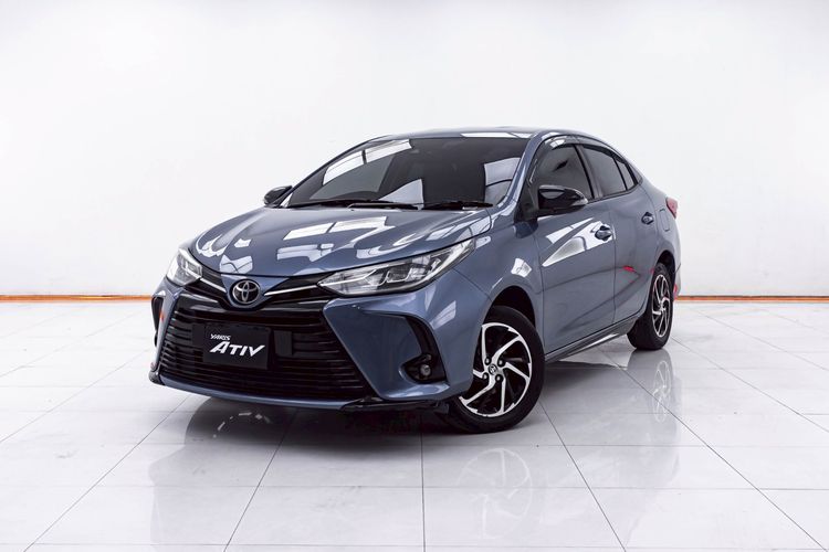 Toyota Yaris ATIV 2021 1.2 Sport Premium Sedan เบนซิน ไม่ติดแก๊ส เกียร์อัตโนมัติ น้ำเงิน