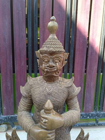 ท้าวเวสสุวรรณ รุ่นเสาร์๕ วัดสุทัศน์เทพวราราม ปี2555 สูง1 เมตร เนื้อทองเหลือง รูปที่ 2