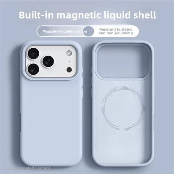 iPhone 17 pro 17 pro max case เคสสีสัน ไอโฟน17โปร พร้อม wireless charging รองรับ MacSafe  รูปที่ 4