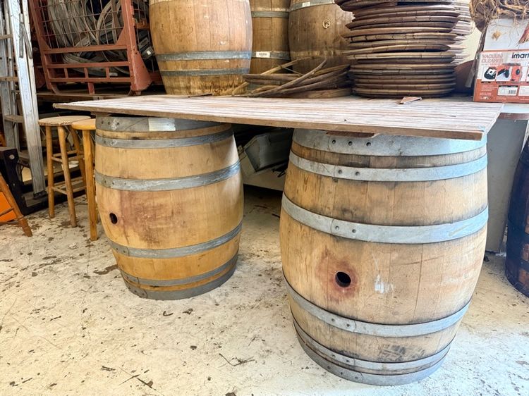 ถังไม้โอ๊คแท้มือสอง ถังไวน์ วิสกี้ เบียร์ ถังไม้เก่า วินเทจ Used Oak Barrel Wine Whiskey Beer Wooden Barrel Vintage รูปที่ 9