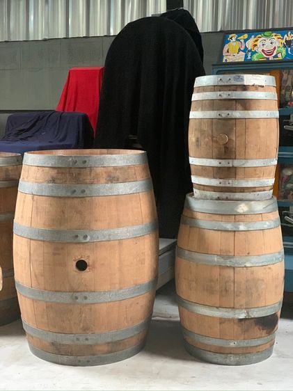 เช่า ถังไม้โอ๊คแท้มือสอง ถังไวน์ วิสกี้ เบียร์ ถังไม้เก่า วินเทจ Rental Used Oak Barrel Wine Whiskey Beer Wooden Barrel Vintage
