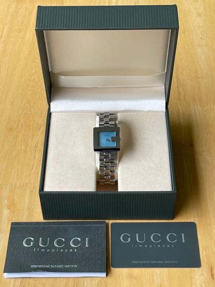 GUCCI 3600L G Face Blue Mother of Pearl Swiss Women’s Watch  รูปที่ 2