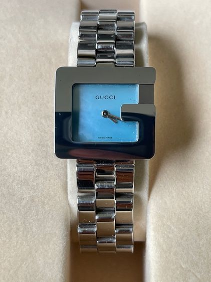 GUCCI 3600L G Face Blue Mother of Pearl Swiss Women’s Watch  รูปที่ 5