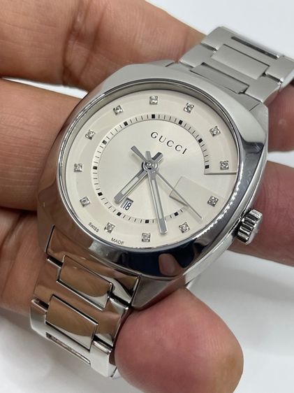 GUCCI GG2570 G Frame 37 mm Diamond 12P Stainless Steel White Dial YA142402 รูปที่ 10
